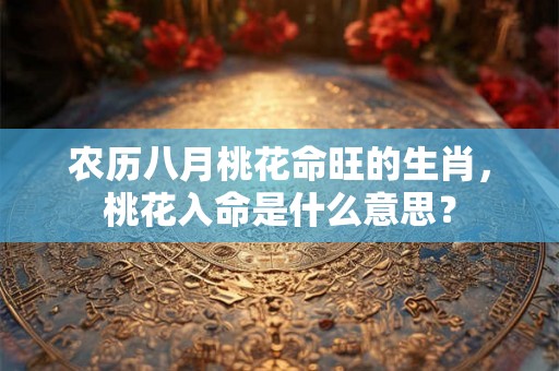 农历八月桃花命旺的生肖,桃花入命是什么意思? 农历八月桃花命旺的生肖,桃花入命是什么意思?