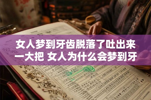 女人梦到牙齿脱落了吐出来一大把 女人为什么会梦到牙齿脱落并吐出来一大把 女人梦到牙齿脱落了吐出来一大把 女人为什么会梦到牙齿脱落并吐出来一大把