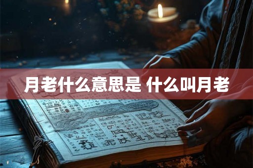 月老什么意思是 什么叫月老