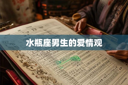 水瓶座男生的爱情观