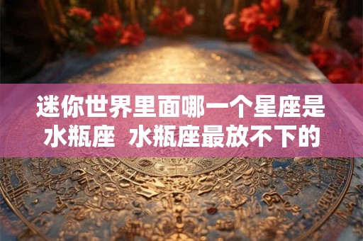迷你世界里面哪一个星座是水瓶座  水瓶座最放不下的星座