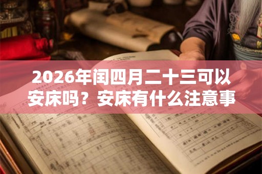 2026年闰四月二十三可以安床吗？安床有什么注意事项？
