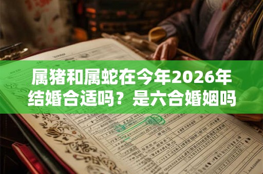 属猪和属蛇在今年2026年结婚合适吗？是六合婚姻吗？