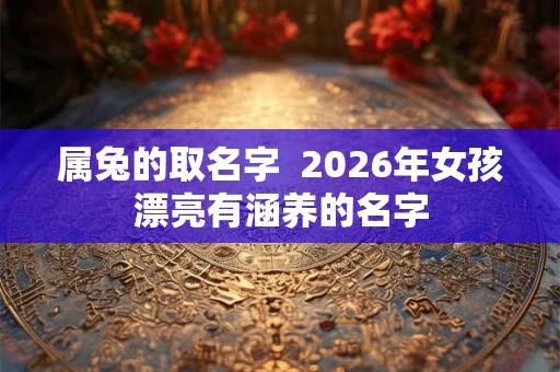 属兔的取名字 2026年女孩漂亮有涵养的名字 属兔的取名字 2026年女孩漂亮有涵养的名字