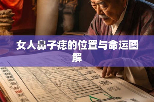女人鼻子痣的位置与命运图解