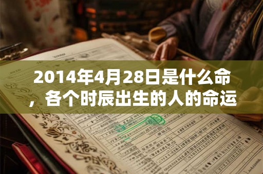 2014年4月28日是什么命,各个时辰出生的人的命运 2014年4月28日是什么命,各个时辰出生的人的命运