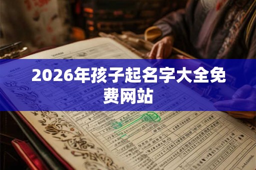 2026年孩子起名字大全免费网站 2026年孩子起名字大全免费网站