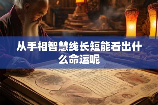 从手相智慧线长短能看出什么命运呢