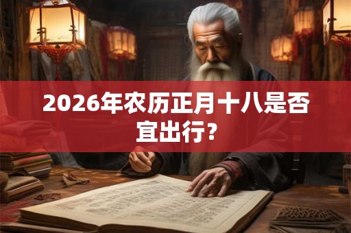 2026年农历正月十八是否宜出行？