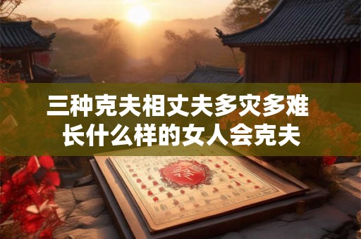 三种克夫相丈夫多灾多难 长什么样的女人会克夫