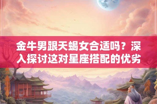 金牛男跟天蝎女合适吗？深入探讨这对星座搭配的优劣