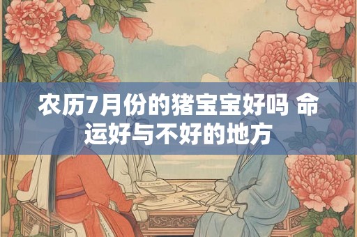 农历7月份的猪宝宝好吗 命运好与不好的地方 农历7月份的猪宝宝好吗 命运好与不好的地方