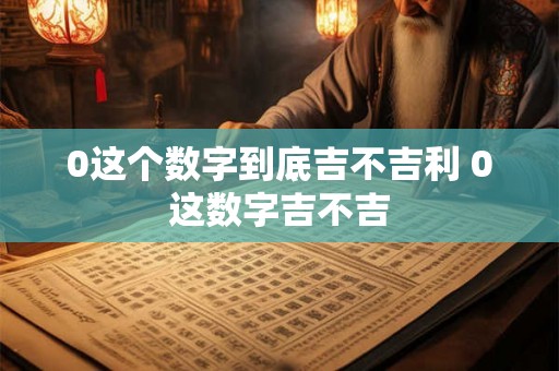 0这个数字到底吉不吉利 0这数字吉不吉