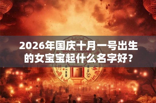 2026年国庆十月一号出生的女宝宝起什么名字好？