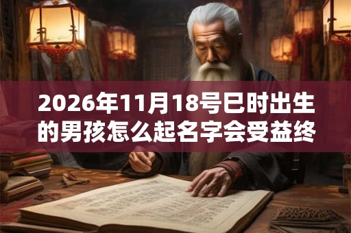 2026年11月18号巳时出生的男孩怎么起名字会受益终生