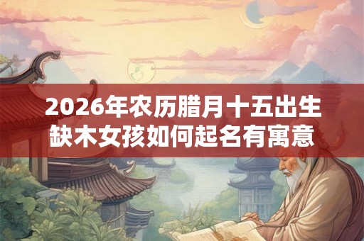 2026年农历腊月十五出生缺木女孩如何起名有寓意