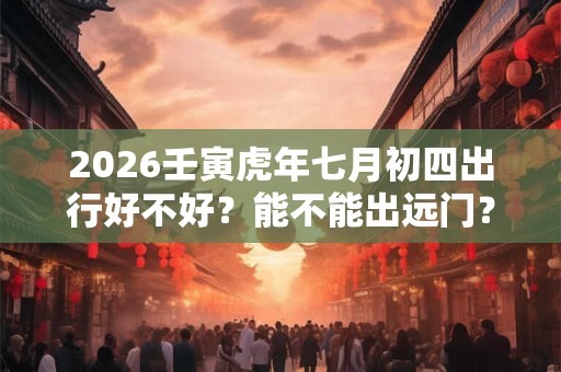2026壬寅虎年七月初四出行好不好？能不能出远门？
