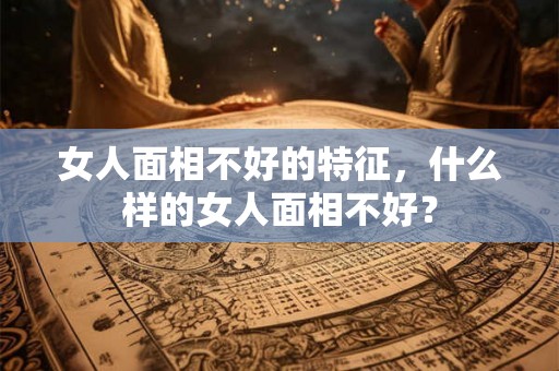 女人面相不好的特征，什么样的女人面相不好？