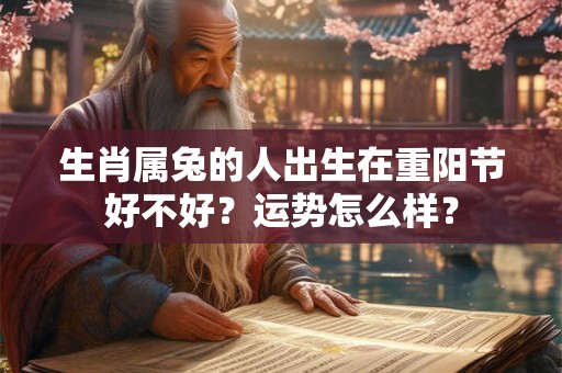 生肖属兔的人出生在重阳节好不好？运势怎么样？