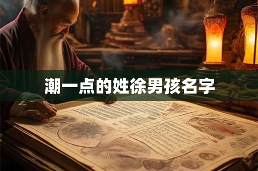 潮一点的姓徐男孩名字