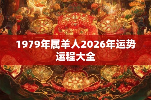 1979年属羊人2026年运势运程大全 1979年属羊人2026年运势运程大全