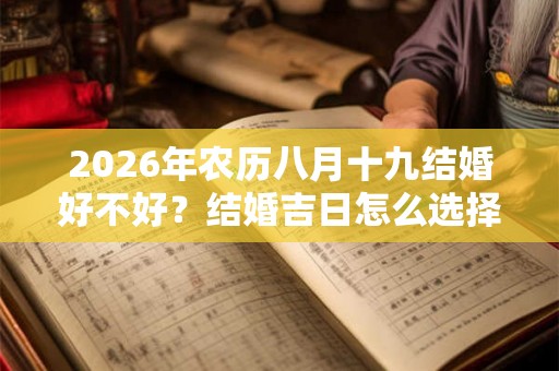 2026年农历八月十九结婚好不好?结婚吉日怎么选择? 2026年农历八月十九结婚好不好?结婚吉日怎么选择?