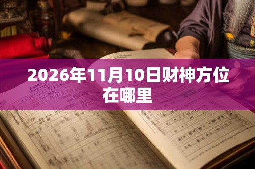 2026年11月10日财神方位在哪里