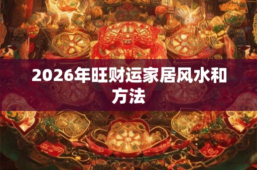 2026年旺财运家居风水和方法