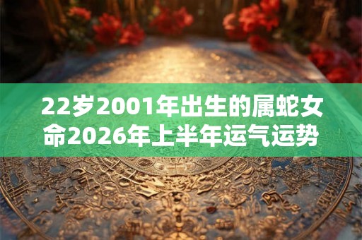 22岁2001年出生的属蛇女命2026年上半年运气运势 22岁2001年出生的属蛇女命2026年上半年运气运势