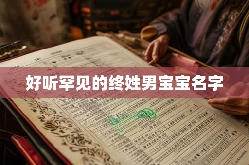 好听罕见的终姓男宝宝名字