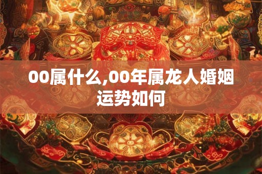 00属什么,00年属龙人婚姻运势如何