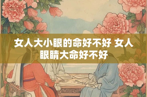女人大小眼的命好不好 女人眼睛大命好不好