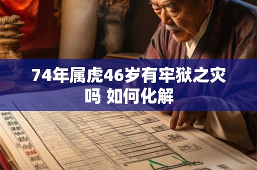 74年属虎46岁有牢狱之灾吗 如何化解