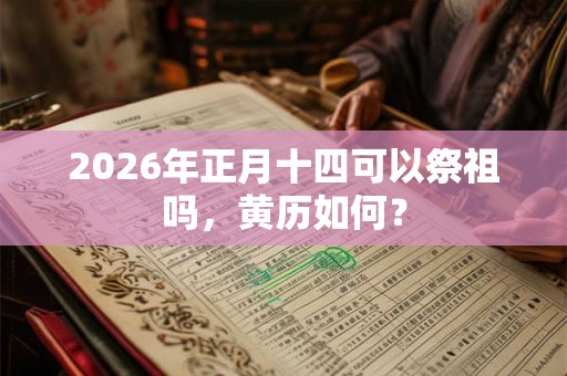 2026年正月十四可以祭祖吗，黄历如何？