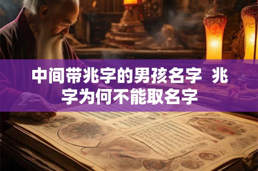 中间带兆字的男孩名字  兆字为何不能取名字