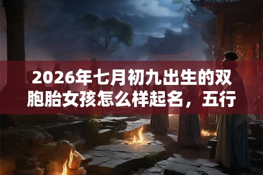 2026年七月初九出生的双胞胎女孩怎么样起名，五行属什么