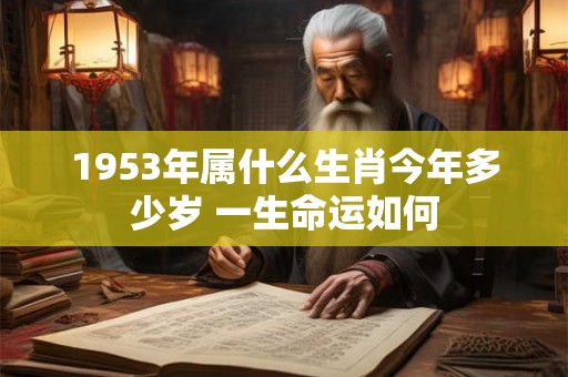 1953年属什么生肖今年多少岁 一生命运如何 1953年属什么生肖今年多少岁 一生命运如何