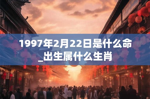 1997年2月22日是什么命_出生属什么生肖