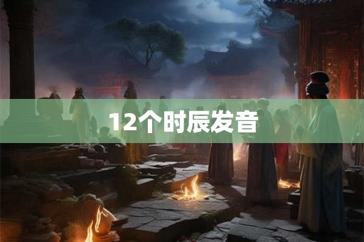 12个时辰发音