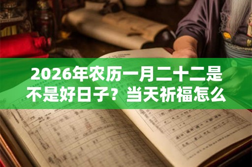 2026年农历一月二十二是不是好日子？当天祈福怎么样？