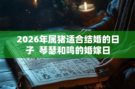2026年属猪适合结婚的日子  琴瑟和鸣的婚嫁日