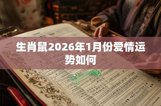 生肖鼠2026年1月份爱情运势如何