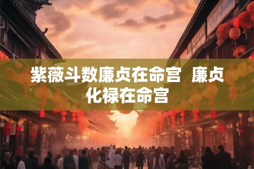 紫薇斗数廉贞在命宫 廉贞化禄在命宫 紫薇斗数廉贞在命宫 廉贞化禄在命宫