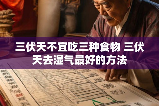三伏天不宜吃三种食物 三伏天去湿气最好的方法