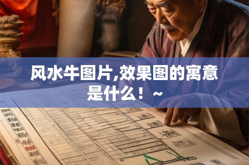 风水牛图片,效果图的寓意是什么！~