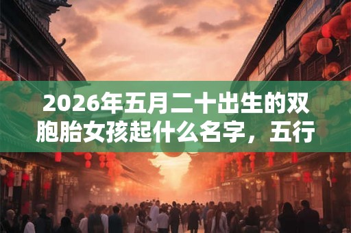 2026年五月二十出生的双胞胎女孩起什么名字，五行属什么