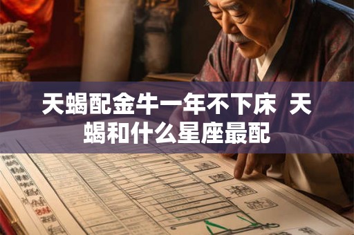 天蝎配金牛一年不下床  天蝎和什么星座最配