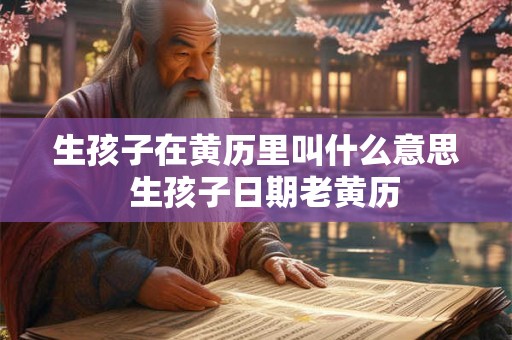 生孩子在黄历里叫什么意思  生孩子日期老黄历