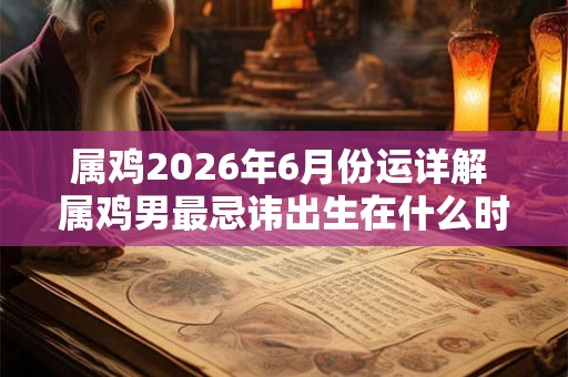 属鸡2026年6月份运详解 属鸡男最忌讳出生在什么时候