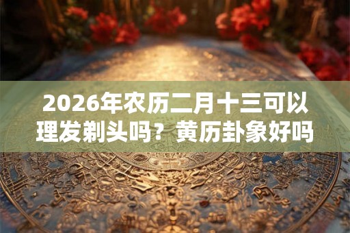 2026年农历二月十三可以理发剃头吗?黄历卦象好吗? 2026年农历二月十三可以理发剃头吗?黄历卦象好吗?